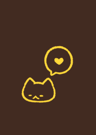 だらだらねこ(brown&yellow02)