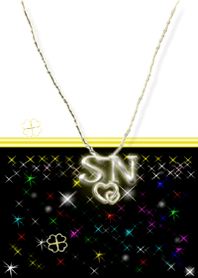 イニシャル S&N(BLACK&White)