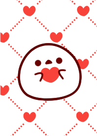 シマエナガとハート