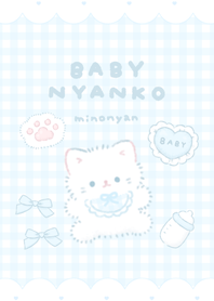 baby cat. blue