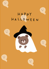 Ghost bear and halloween1.