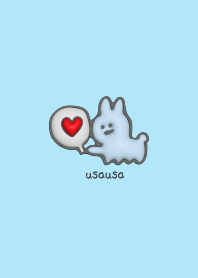 angel rabbit love cute Theme 3D blue2