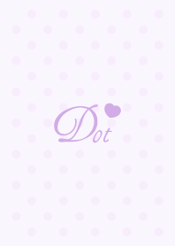 Heart dot -Girly Purple-