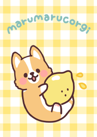 まるまるコーギー フルーツとコーギー