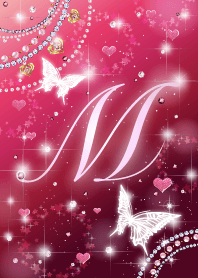 Jewel butterfly initialM