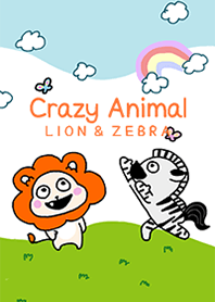 Crazy Animal : Lion Zebra