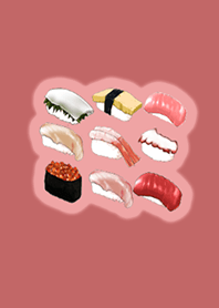 Cute sushi shop Red