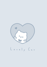 小貓和心 / pale blue gray.