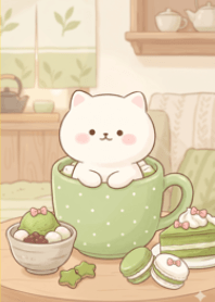 Matcha Meow: Pastel Delights