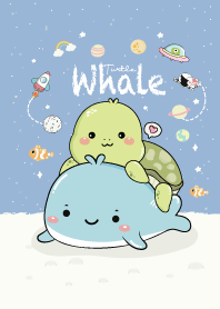 Whale & Turtle Galaxy Blue