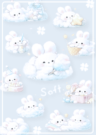 Cotton Candy Bunny Blue