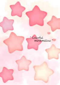 Colorful star marshmallow 2