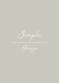 Simple Cursive Graige Beige