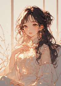 Comfortable sunny day - cute girl e78a