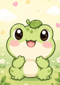 Cute Frog, Purple Tones