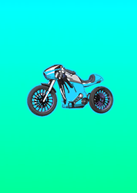Simple bike light blue