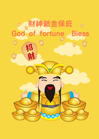 Cute Gold God of Wealth
