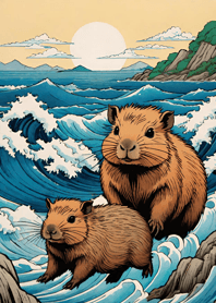 Ukiyo-e - Capybara c39F02