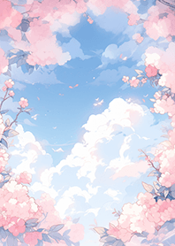 粉紅奇幻的花雲❤