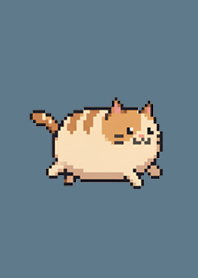 Round Pixel Cat | Cool Gray#4