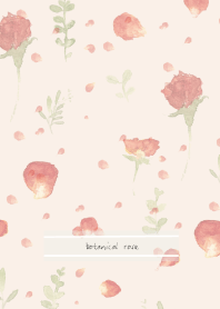 Simple botanical rose -beige-