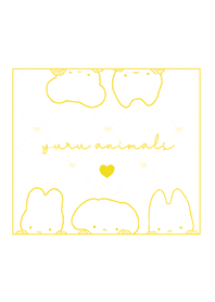 Relaxed Animals 1  - W x Yellow 01