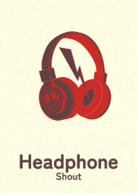Headphone_shout Cherry red