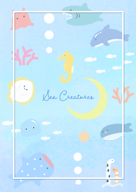 blue Crescent moon and sea 15_2