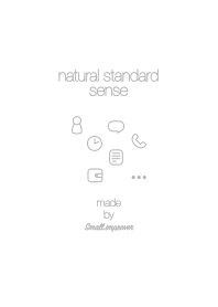 natural standard sense -white-