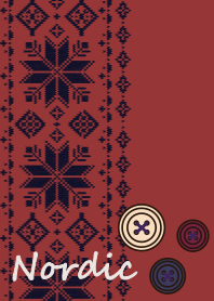 Nordic + red & beige [os]