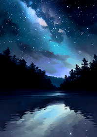 Beautiful starry night view#2745