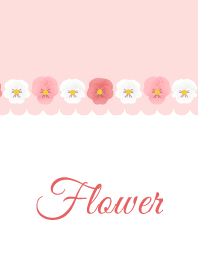 ดอกไม้ 010 (แพนซี×สีชมพู×สีแดง)