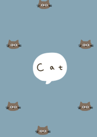 Full of blue beige and cats.