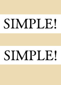 SIMPLE!SIMPLE!/BROWN/BEIGE