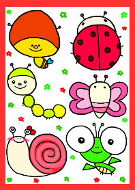 絵がヘタな人が描いたシンプルな虫たち7