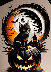 浮世絵万聖節猫 988b41