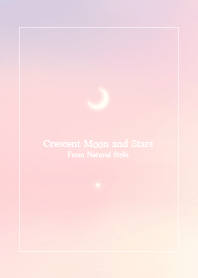 Crescent Moon and Stars 8/Natural Style