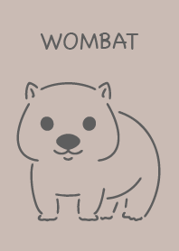 Wombat simple brown
