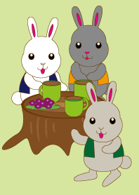 うさぎのお茶会