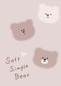 pinkbrown Soft Simple Bear02_2