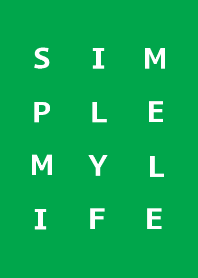 SIMPLE MY LIFE_green