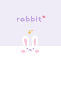 Rabbits. Glitter - Purple