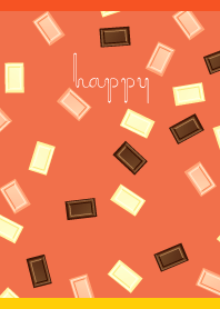 はじけるチョコレート 赤と黄色