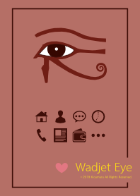 Wadjet eye / dull red