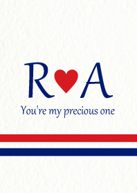 R&A イニシャル -Red & Blue-