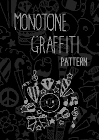 Monotone graffiti pattern