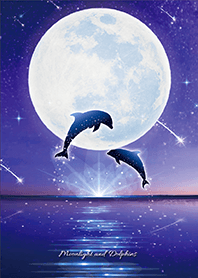 Bring good luck Full moon & Dolphins 6*