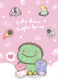 cute dino simple space
