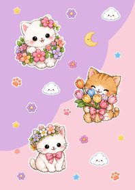 Pop Meow Pink & Purple.w