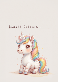 Rainbow unicorn -kawaii-